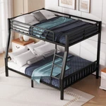 Twin Xl Full Over Queen Bunk Heavy Duty Metal Frames Bedroom Set. Fixed Price $419.99.