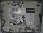 Madison Park 8 Piece Comforter - Floral Purple/taupe Cal King( 104"X92") New. Fixed Price $48.99.