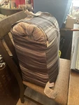 Mainstays Queen Bag With Comforter 100% Polyester And Sheets Gray Patternstriped. Fixed Price $41.65.