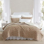 Laura Ashley Cotton Quilt & Sham Sets (loveston-terracotta). Fixed Price $129.99.