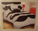 Rizzy Home Le Moustache Cotton Grey Full Kids Comforter Set New In Bag. Fixed Price $39.99.