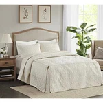 Madison Park Mansfield Oversized Antimicrobial Treated 3PC Bedspread Set. Fixed Price $95.00.