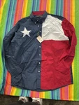 Roper Texas Flag Button Down Western Shirt Lone Star Colorblock Mens Xl H52. Fixed Price $32.99.