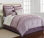 Queen Jcp J.c. Penney Home Serena 10-PC Purple Complete Bed Set. Fixed Price $179.99.