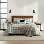 Eddie Bauer - Bedding Comforter Sets, Queen, Ashland Plaid Brown. Fixed Price $119.59.