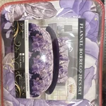 Royal Home Fashion Flannel Borrego Floral Comforter Set King/cal Purple. Fixed Price $93.49.