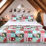 Hitime 100% Polyester Printed Christmas Duvet Cover Set - King Size 3 Piece. Fixed Price $56.94.