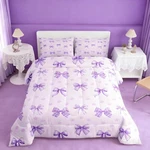 Girls Purple Bedding Set Full Size Girly Cute Dot Bowknot Comforter G.... Fixed Price $65.70.