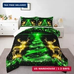 Homewish Merry Christmas Kids Comforter Set Queen Size,xmas Pine Trees Reindeer. Fixed Price $30.23.