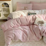 Nayoroom Pink Bow Duvet Cover Queen Size Kids Girls Cute Coquette Bedding Set.... Fixed Price $47.57.