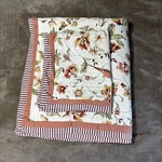 Waverly Retweet Berry Twin Quilted Comforter Sham 100% Cotton Birds Floral. Fixed Price $58.97.