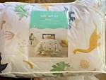 New Pillowfort Dinosaurs Cotton Twin Comforter Set W/ Sham. Fixed Price $100.00.