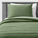 Full/queen Channel Jersey Comforter Set Green - Pillowfort. Fixed Price $21.99.