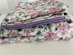 King Size Sheet Set Purple Floral Better Homes & Gardens 4 Pillow Cases. Fixed Price $20.00.