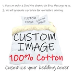 Custom Cotton Bedding Set Personalised Comforter Duvet Cover Quilt Pillowcases. Fixed Price $78.88.