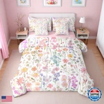 Erosebridal 7 Piece Cute Pink Floral Comforter Set Queen Sheetsboho Colorful. Fixed Price $100.78.
