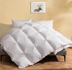 Dwr Luxury Feather Down Fiber Comforter King Size, Ultra-soft Cotton-blend. Fixed Price $65.99.
