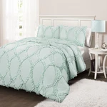 New Avon Comforter Set By Lush 3 Piece Twin Bedding With Pillow Shams Aqua. Fixed Price $69.00.