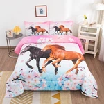 Feelyou Girls Comforter Set Size Galloping Horses Full, Multi 8011. Fixed Price $66.99.