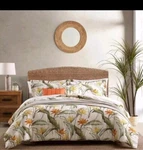 Tommy Bahama Birds Of Paradise Beige 100% Cotton King Comforter Set. Fixed Price $159.00.