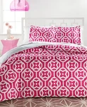 3 Pc Ellison Chelsea Comforter Set Full/queen 86" X Pink White Gray New. Fixed Price $39.99.