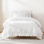 Lush Decor Duvet Cover Set 2-PIECE Cotton Bedding Matching Sham Contrast Edge. Fixed Price $46.34.