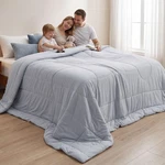 Cooling Comforter Oversize King 116X98 Lightweight Breathable Grey Bedsure Tech. Fixed Price $299.99.