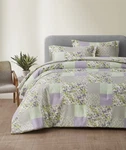 Chezmoi Collection Daisy 3-PIECE Printed Patchwork Comforter Set Purple Butter. Fixed Price $79.39.