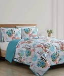 Vcny 3PC King Eifel Pinsonic Quilt Set Pink/blue: Hypoallergenic Nwt. Fixed Price $65.55.