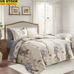 Queen Bed In Bag 7 Pieces Comforter Fitted Flat Sheets Pillowcases Microfiber. Fixed Price $59.84.