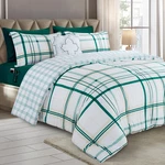 Elegant 8-PIECE Lodge Plaid Reversible Comforter Set All Season Bed. Fixed Price $103.43.