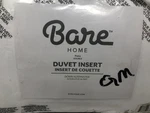 Bare Home Full Duvet Insert Comforter White Ultra-soft Premium 1800 Series. Fixed Price $40.50.