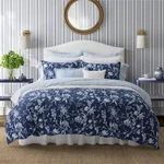 Laura Ashley Comforter Set Full/queen Machine-wash Soft Cotton Blue (7-PIECE). Fixed Price $182.99.