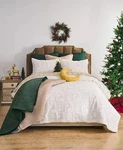 Greenland Home Fashions Reindeer Games Holiday Matelass 3-PC. Quilt Set, King. Fixed Price $21.00.