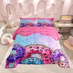 Castle Fairy Girls Sweet Donuts Comforter Set Queen Sizecute Doughnut Bedding. Fixed Price $45.87.