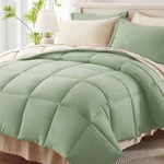 Queen Comforter Set 7 Piece, Sage Green Bed In Bag With Sheets, All Season. Fixed Price $74.99.