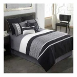 Covington 8 Pc Comforter Set Grey/black Hallmark Home. Fixed Price $79.00.