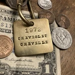 1972 Chevrolet Chevelle Solid Brass Key Fob Chevy. Fixed Price $14.95.