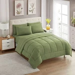 Sweet Home Collection 7 Piece Comforter Set Bag Solid Color All Season Soft Down. Fixed Price $67.39.