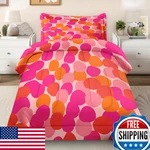 Pamnest Comforter Set Twin Size Pink Orange Colorful Soft 2 Pcs Bedding. Fixed Price $80.17.