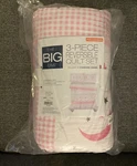 The Big One Piece Reversible Quilt+standard Shams Set Full/queen Size 86"X93". Fixed Price $28.04.