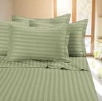 Fine 400 Thread Count 100% Cotton Sateen Bed Sheet Dobby Stripe. Fixed Price $29.99.