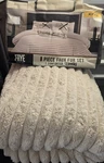 Frye 2" Solid Channel Luxury Faux Fur Comforter 1 Piece - King Beige. Fixed Price $179.99.