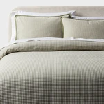 King Trad Mini Gingham Duvet And Sham Set Moss Green - Threshold. Fixed Price $31.99.