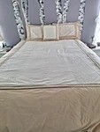 Vera Wang Queen Comforter 84X84 Pillow Shams 20X27 17X17 100% Cotton. Fixed Price $48.49.