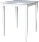Stylish White Solid Wood Counter Height Dining Table By International Concepts. Fixed Price $431.99.