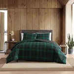 Woodland Tartan 3-PIECE Green Plaid Cotton King Comforter Set. Fixed Price $106.20.