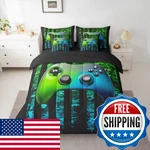 Erosebridal Gamer 7 Piece Bedding Set Full Boys American Flag Comforter. Fixed Price $46.12.