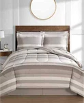 Fairfield Square Collection Austin Stripe/solid, Full, Taupe. Fixed Price $48.88.