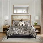 12 Piece Comforter Set With Cotton Bed Sheets Black Full. Fixed Price $278.99.